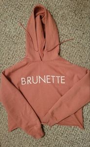 Brunette cropped hoodie